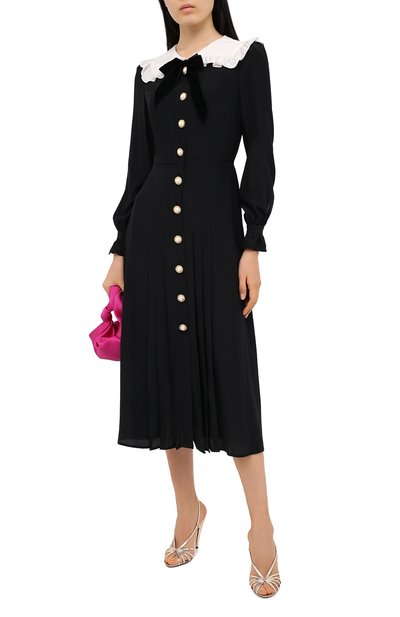 Шелковое платье ALESSANDRA RICH, арт. FAB2207-F3057, фото 2