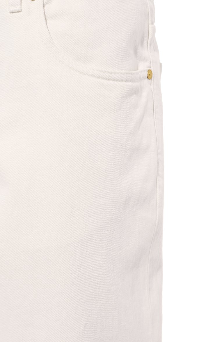 Мужские джинсы straight fit BRUNELLO CUCINELLI белого цвета, арт. M262PB2275 | Фото 5 (Длина (брюки, джинсы): Стандартные; Материал внешний: Хлопок, Деним; Кросс-КТ: Деним; Силуэт М (брюки): Прямые; Материал подклада: Хлопок; Стили: Повседневный; Автоматизация ТО: Проставлено; Автоматизация состава: Проставлено; Детали: Без декора)