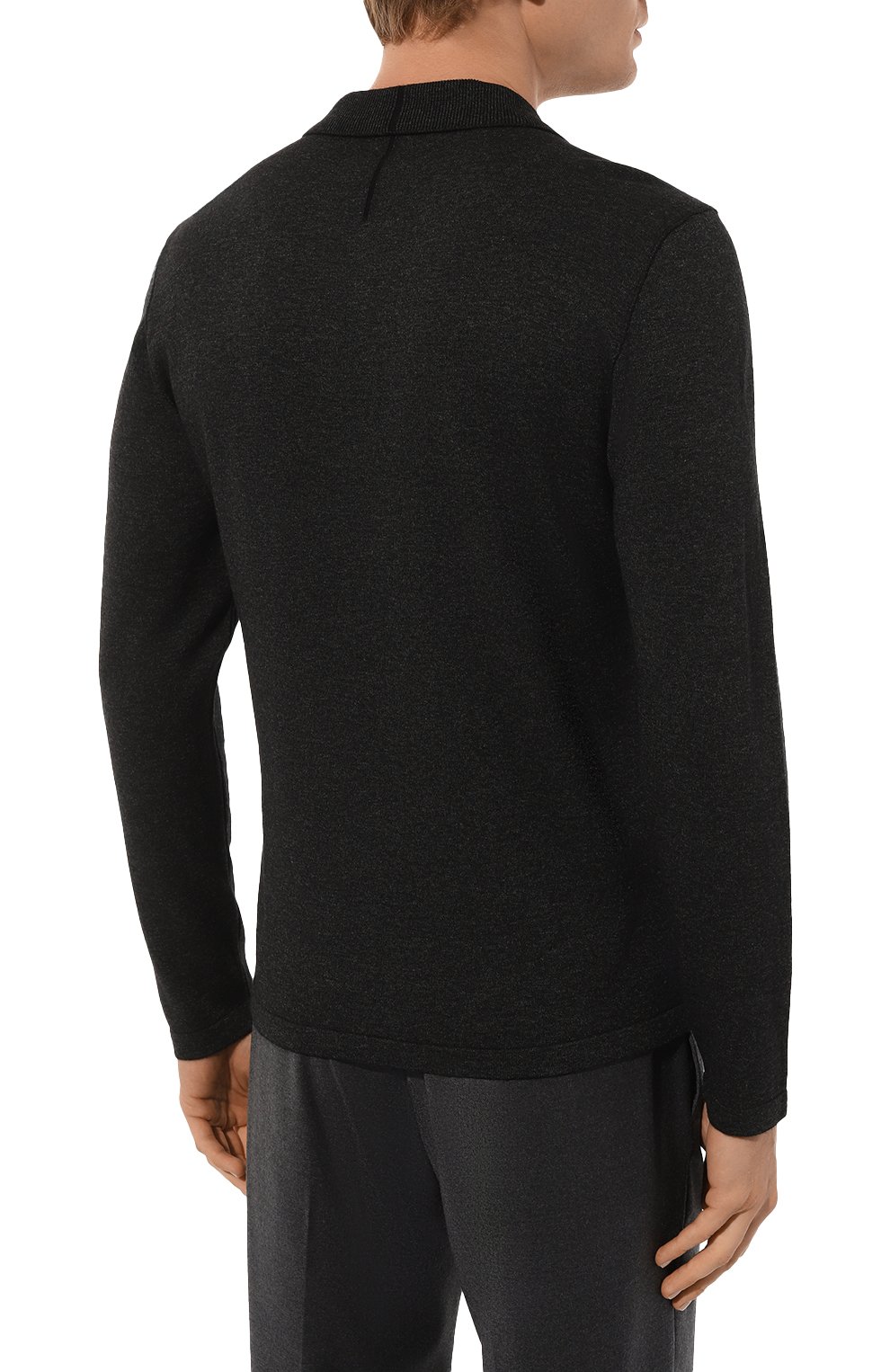 Поло из вискозы и шерсти TRANSIT, арт. CFUTRY13483, фото 4