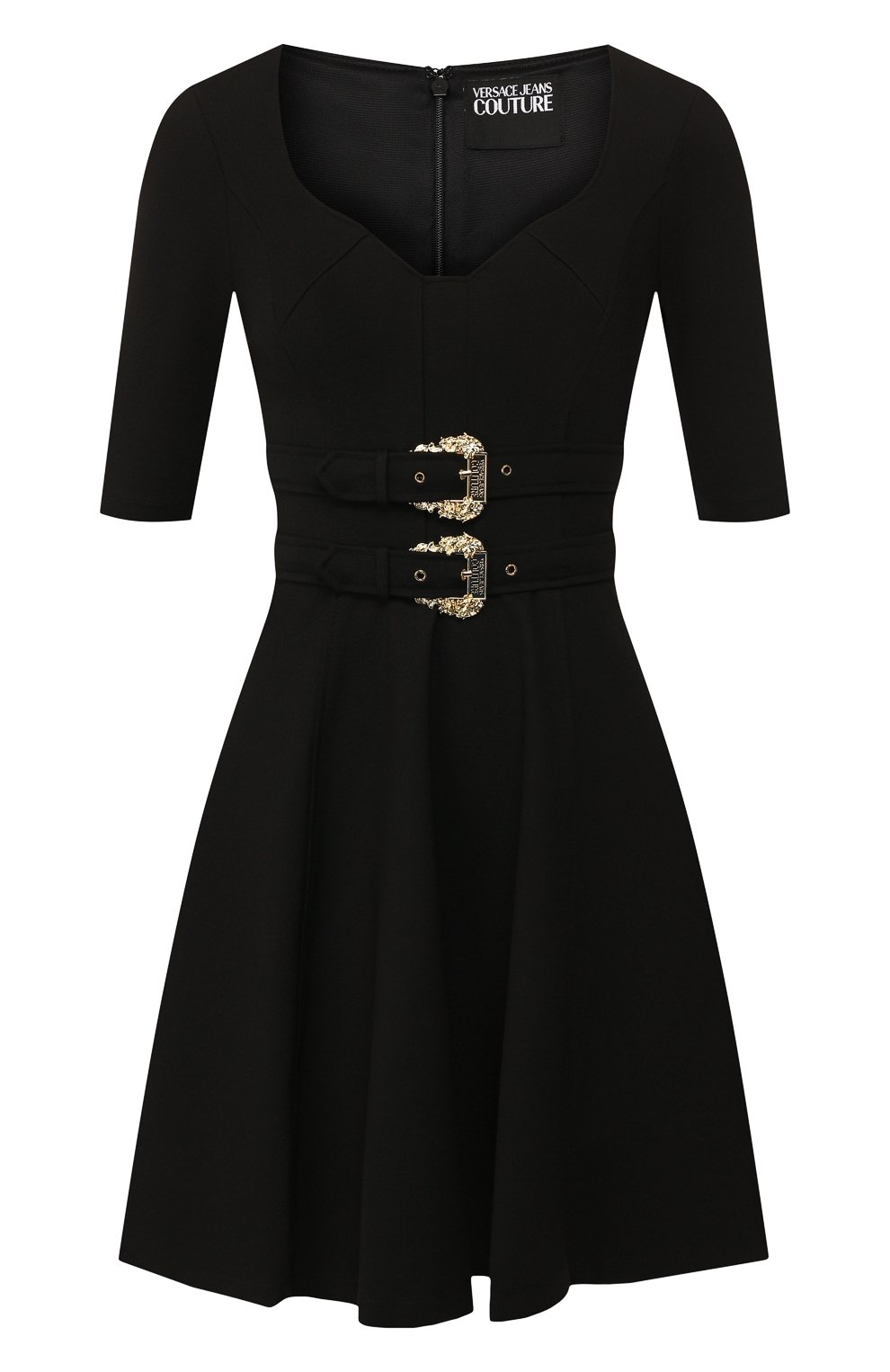 Платье VERSACE JEANS COUTURE черного цвета по цене 58800 руб., арт. D2HUA426-UDP916/11682, фото 1 Платье VERSACE JEANS COUTURE, арт. D2HUA426-UDP916/11682, фото 1