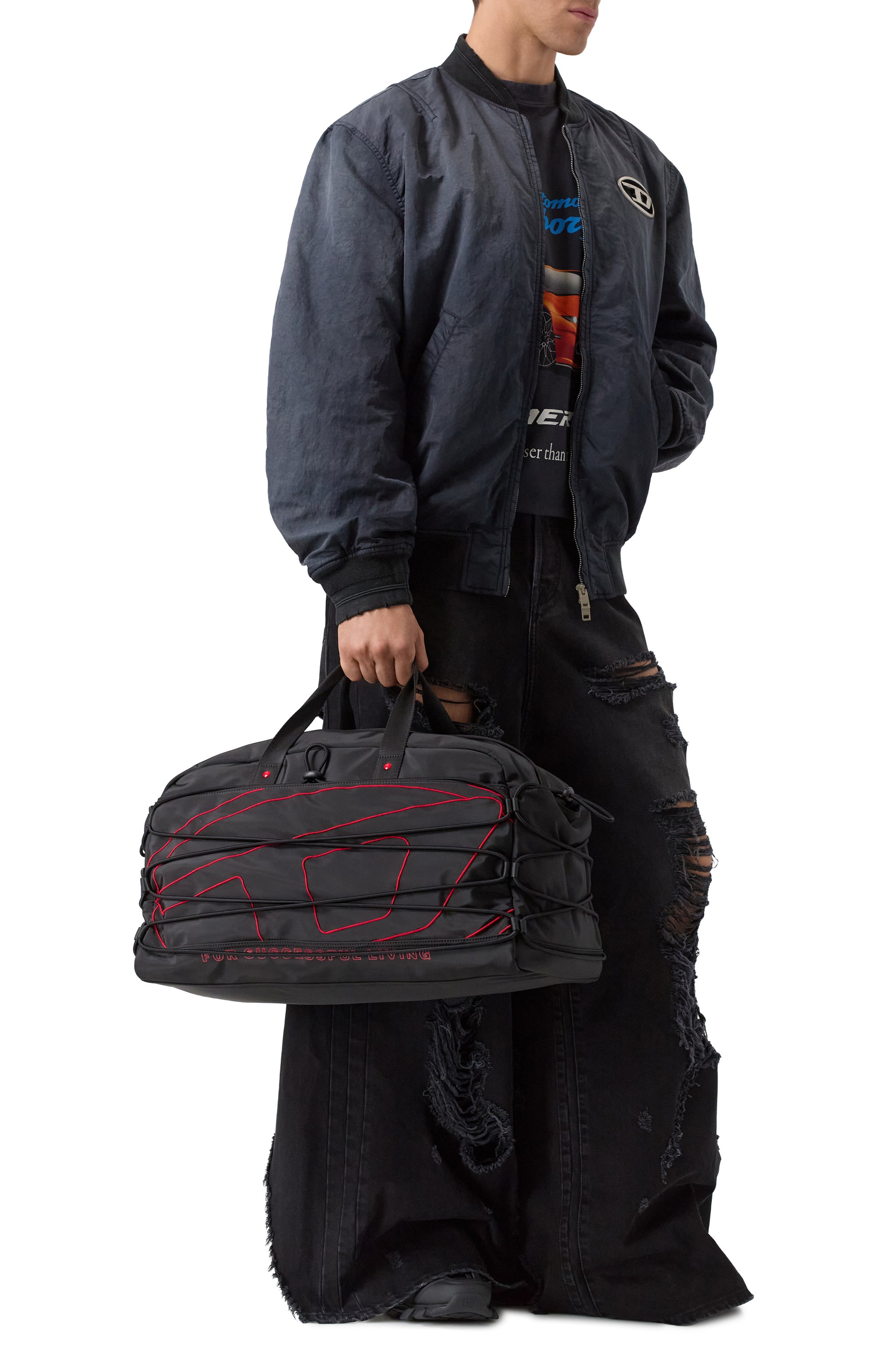 Сумка tech-d x DIESEL черного цвета по цене 33850 руб., арт. X10412/P3914, фото 8 Сумка tech-d x DIESEL, арт. X10412/P3914, фото 8