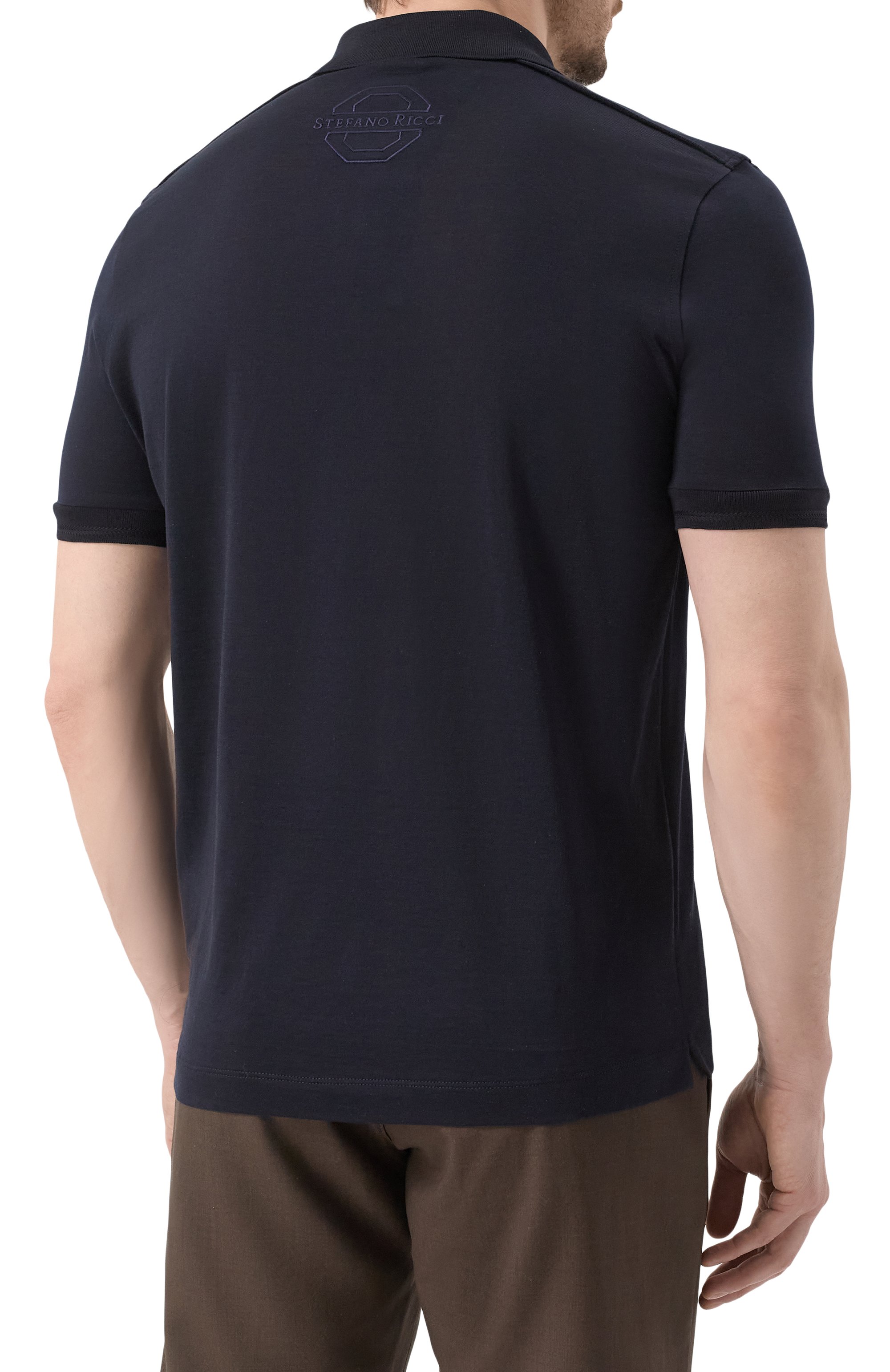 Поло из шелка и хлопка STEFANO RICCI, арт. K818923P31/T25171, фото 4