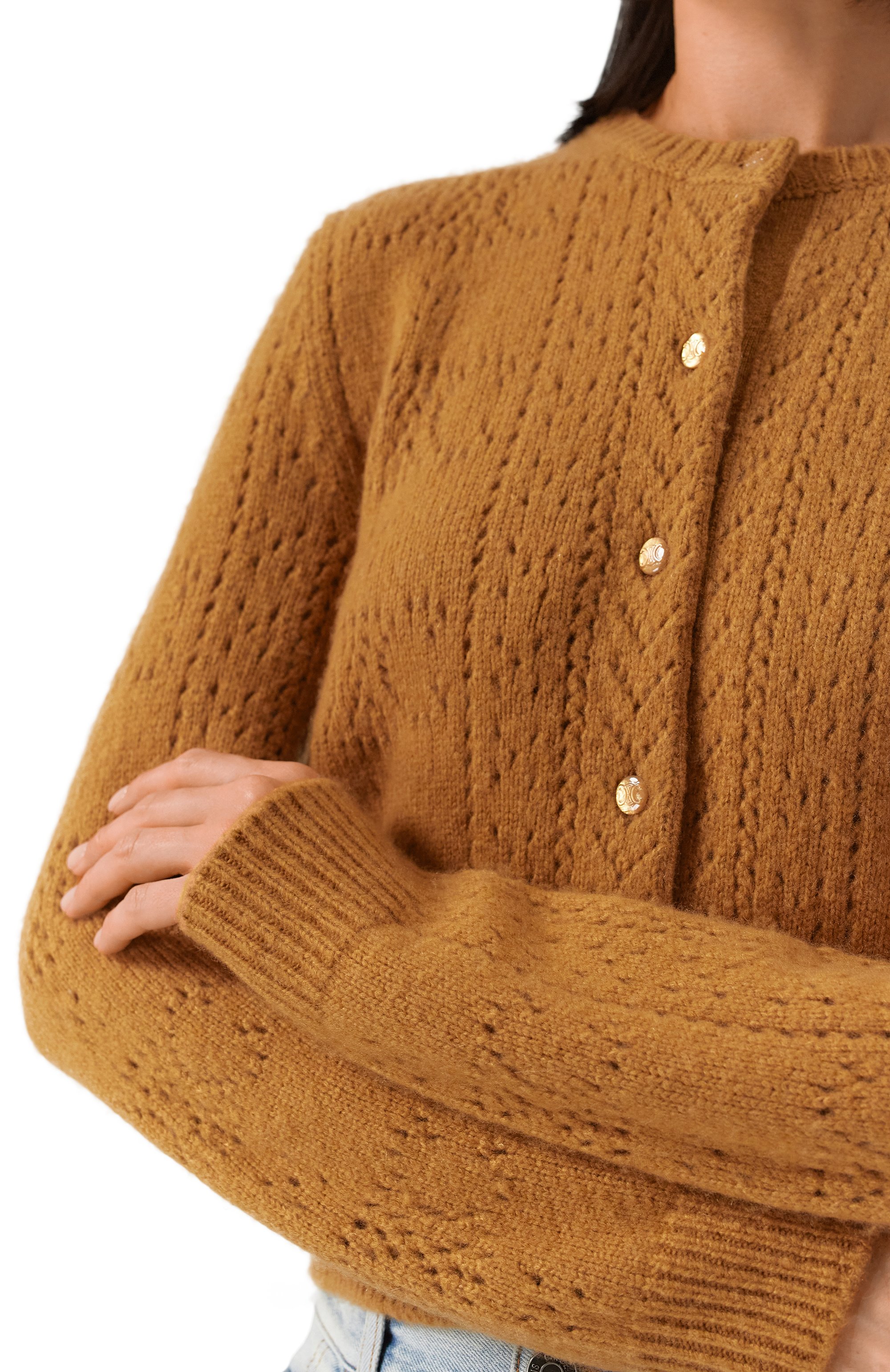 Кардиган из кашемира и шерсти CELINE, арт. 2AD0R/533M, фото 5