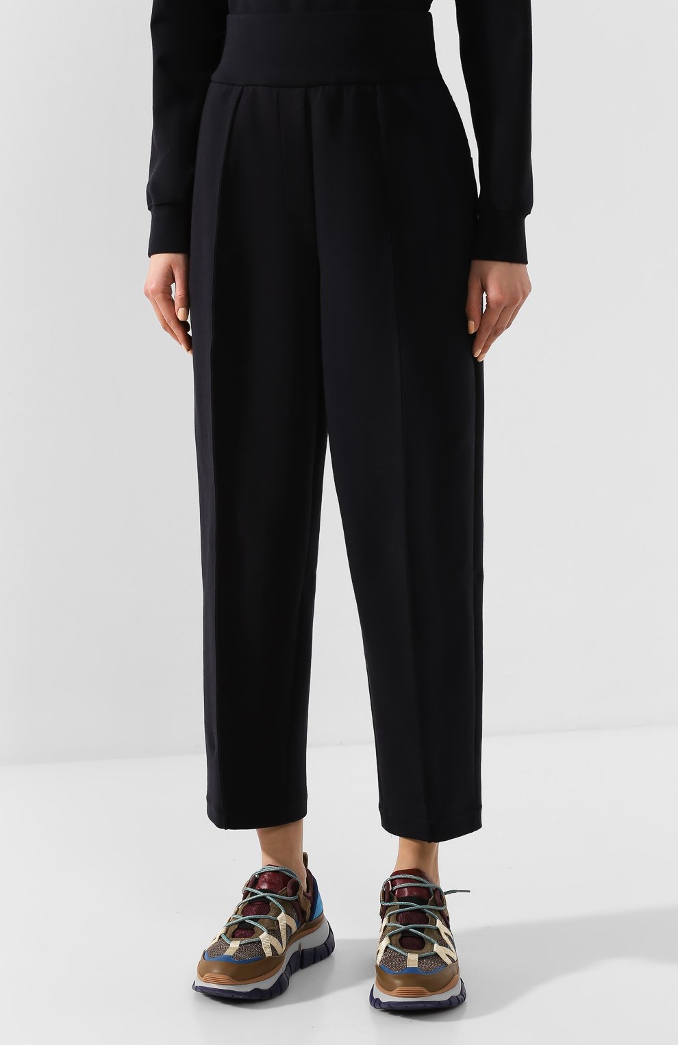 Хлопковые брюки GIORGIO ARMANI темно-синего цвета по цене 113000 руб., арт. 3HAP52/AJZGZ, фото 3 Хлопковые брюки GIORGIO ARMANI, арт. 3HAP52/AJZGZ, фото 3