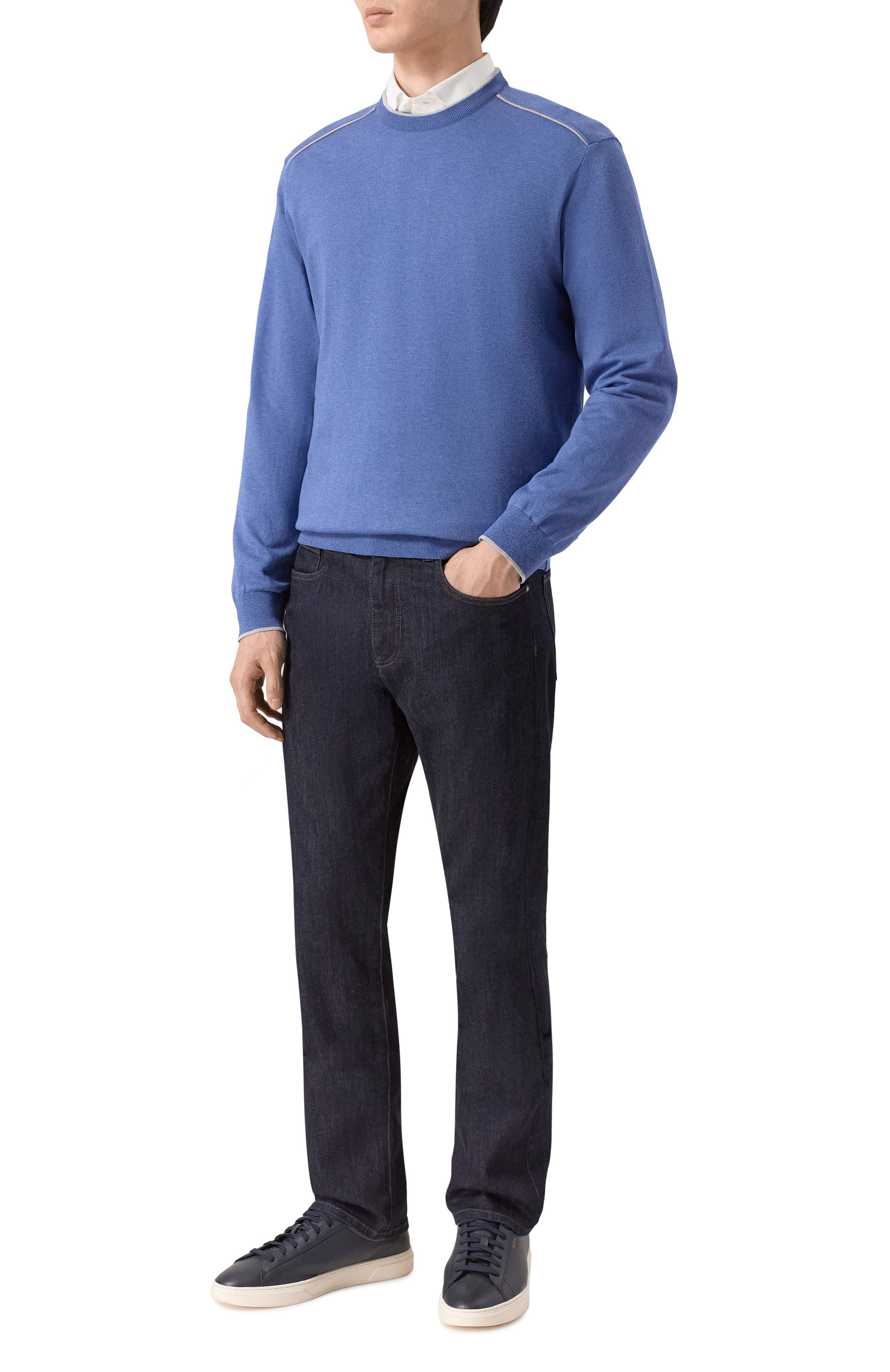 Джемпер из шелка и хлопка PAUL&SHARK, арт. 26411520, фото 2