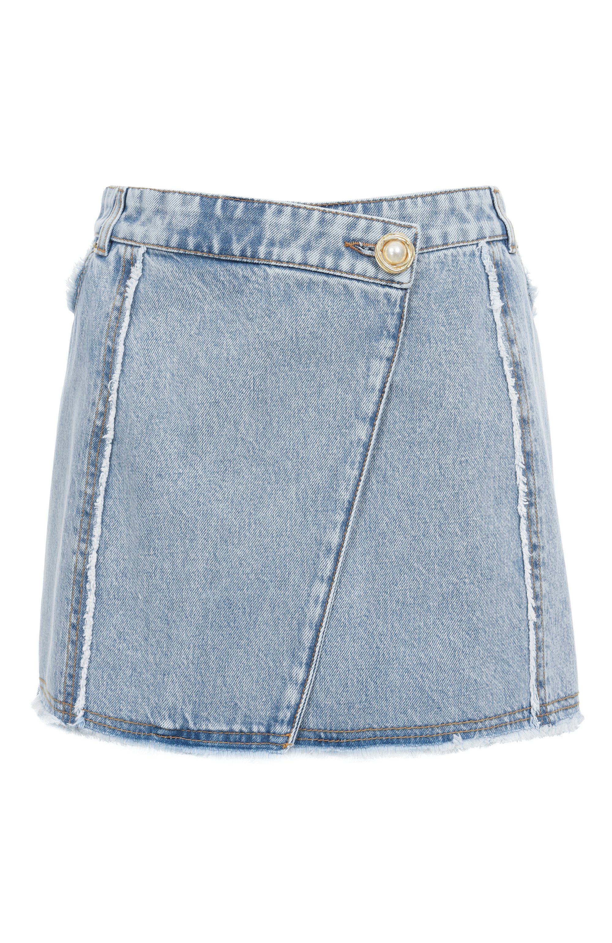 Джинсовая юбка BALMAIN, арт. EF0LA535/DF75, фото 1