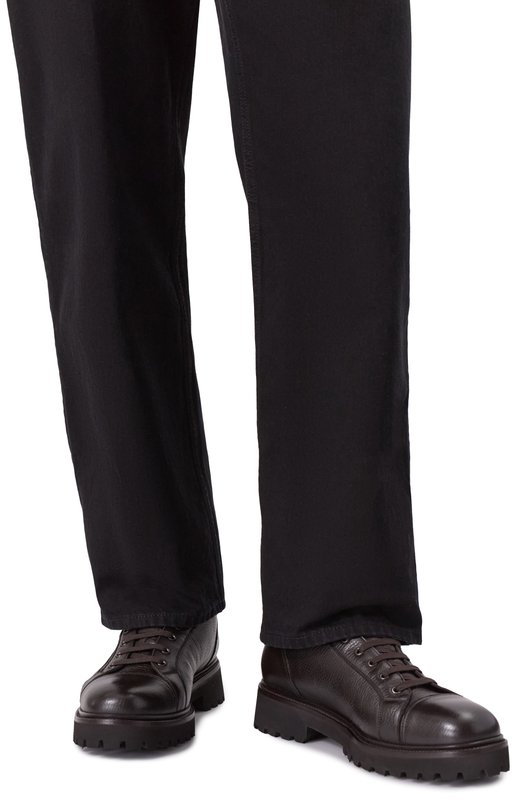 Кожаные ботинки W.Gibbs 0672001/CERV0 VACCHETTA FUR_NAPPA/SHI/EVA Коричневый  0672001/CERV0 VACCHETTA FUR_NAPPA/SHI/EVA Фото 3