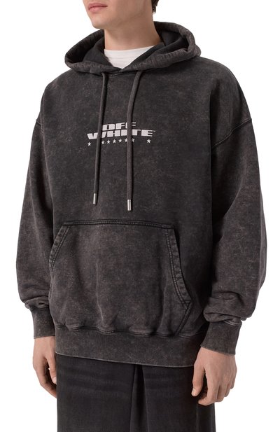 Хлопковое худи OFF-WHITE, арт. 0MBB085F25FLE005, фото 3