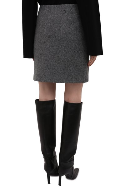 Юбка MSGM серого цвета по цене 38650 руб., арт. 3142MDD103 217502, фото 4 Юбка MSGM, арт. 3142MDD103 217502, фото 4