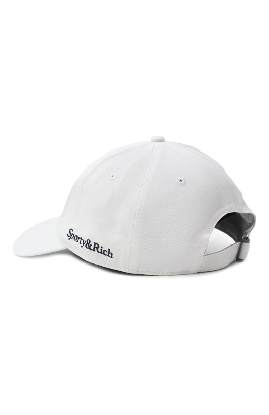Хлопковая бейсболка Sporty and Rich AC040602006WH01 Белый  AC040602006WH01 Фото 3