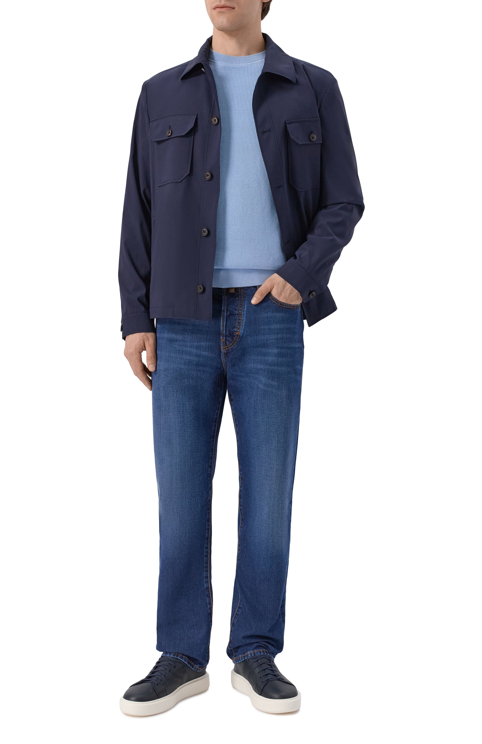 Хлопковый джемпер BOSS, арт. 50555124, фото 2