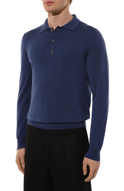 Шерстяное поло Svevo Синий, фото 3