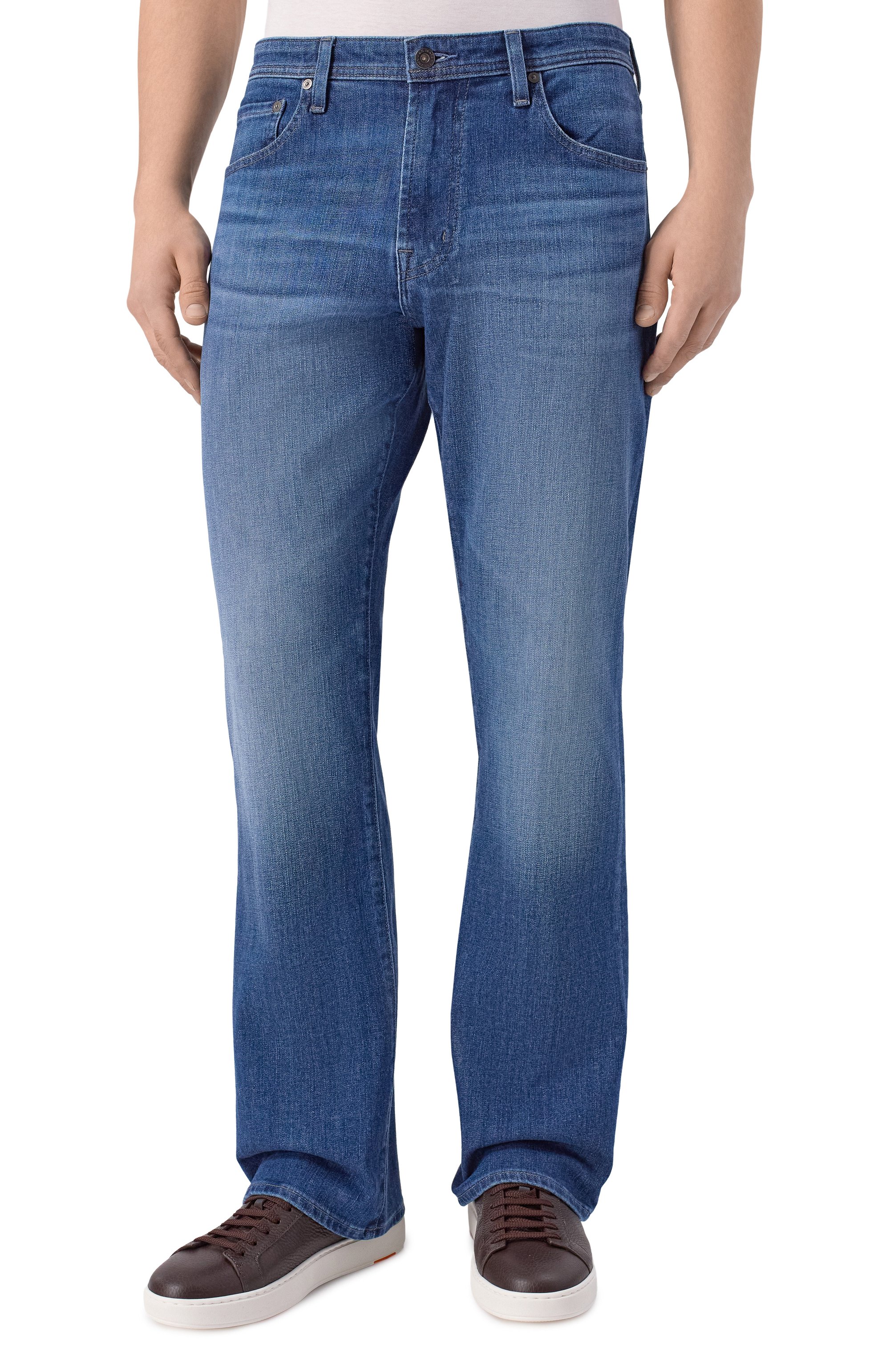 Джинсы clint AG ADRIANO GOLDSCHMIED синего цвета по цене 33600 руб., арт. 1F59FXD/A, фото 3 Джинсы clint AG ADRIANO GOLDSCHMIED, арт. 1F59FXD/A, фото 3