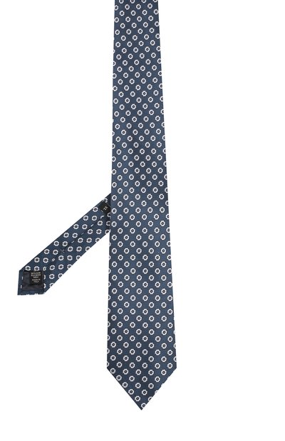 Шелковый галстук с узором ZEGNA бирюзового цвета по цене 18350 руб., арт. Z3D20/1XW, фото 2 Шелковый галстук с узором ZEGNA, арт. Z3D20/1XW, фото 2