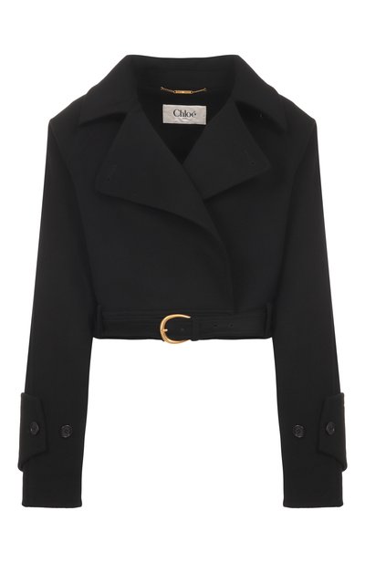 Шерстяное полупальто CHLOÉ, арт. CH25WMA16071, фото 1