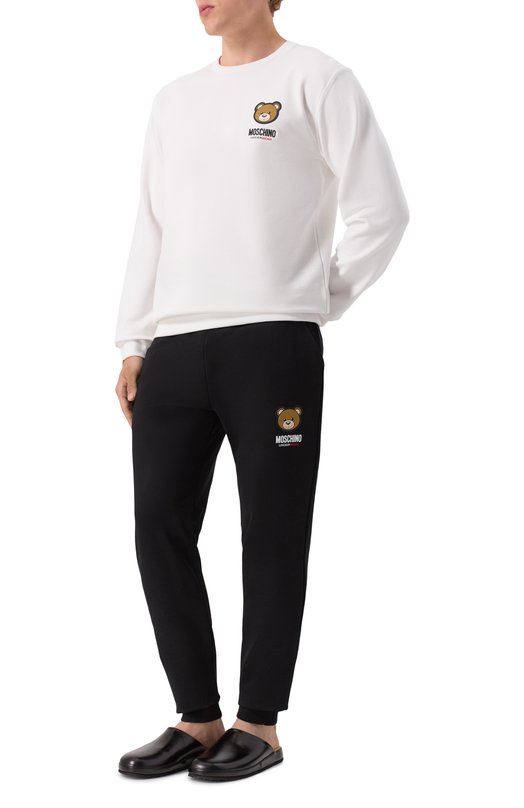 Хлопковый свитшот Moschino A1788/4409 Белый  A1788/4409 Фото 2