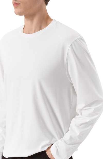 Хлопковый лонгслив 7 FOR ALL MANKIND, арт. 7MLS1237-WHT, фото 5