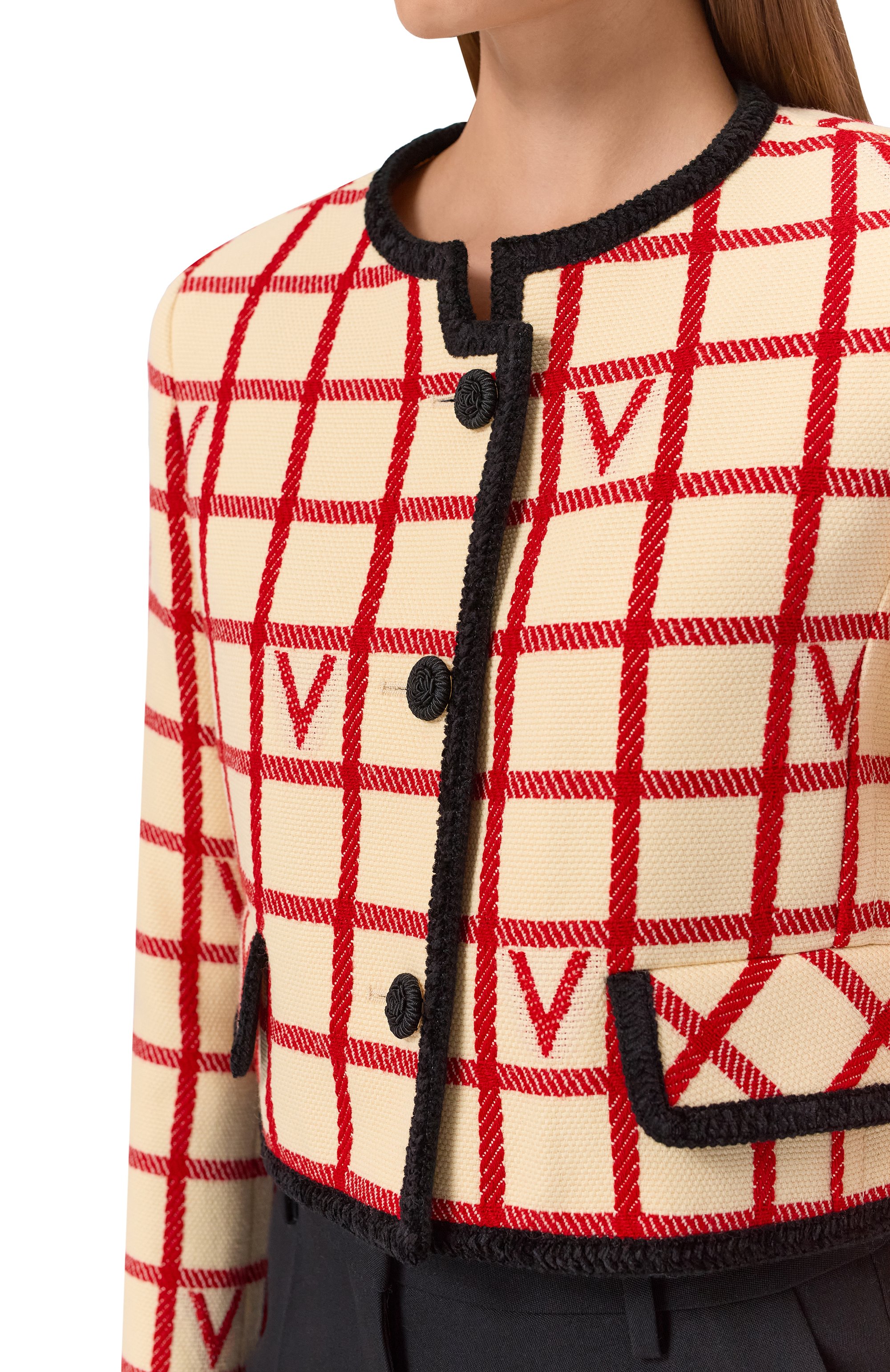 Жакет из шерсти и хлопка VALENTINO, арт. 7B3CE4K0/9JN, фото 5