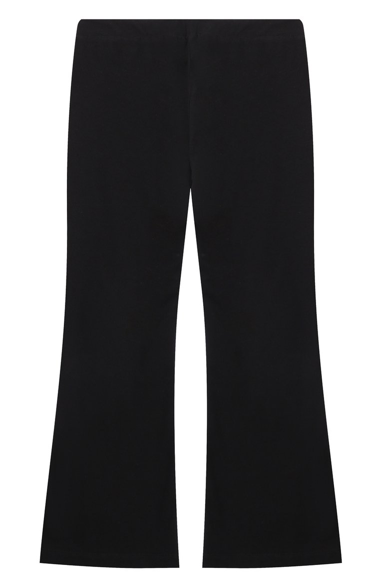 Детские хлопковые брюки MOSCHINO черного цвета, арт. HDP068/LBA11/4-8 | Фото 2 (Нос: Не проставлено; Материал внешний: Хлопок; Случай: Повседневный; Ростовка одежда: 5 лет | 110 см, 6 лет | 116 см, 8 лет | 128 см, 4 года | 104 см)
