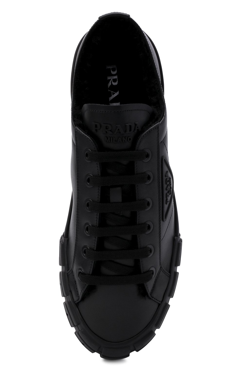 Кожаные кеды PRADA, арт. 2EG324-3LEN-F0002-A000, фото 6