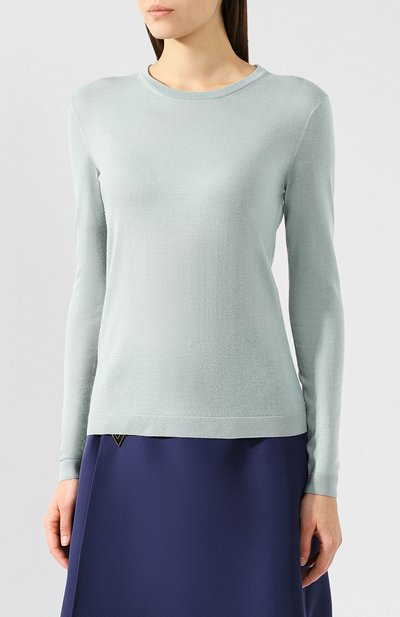 Кашемировый пуловер RALPH LAUREN светло-голубого цвета по цене 79150 руб., арт. 290615194, фото 3 Кашемировый пуловер RALPH LAUREN, арт. 290615194, фото 3