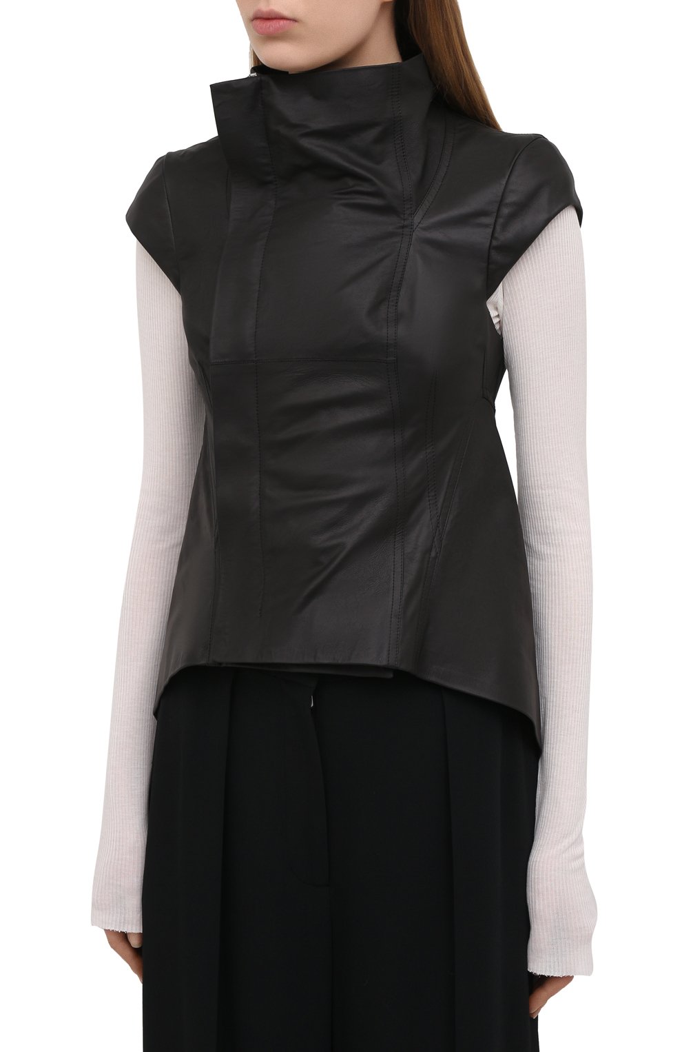 Кожаный жилет RICK OWENS, арт. RP21S3730/LP, фото 3