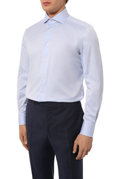 Хлопковая сорочка ZEGNA, арт. 704002A7/9MS0BA, фото 3