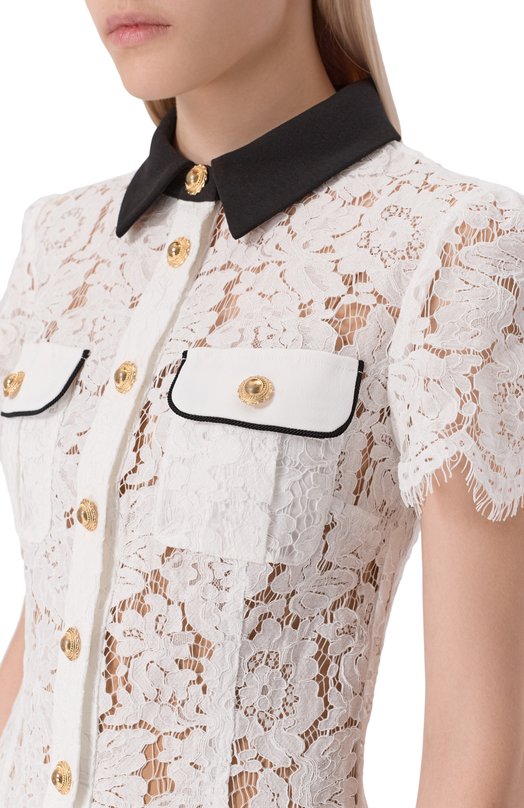 Платье self-portrait PF25020SW Белый  PF25020SW Фото 4