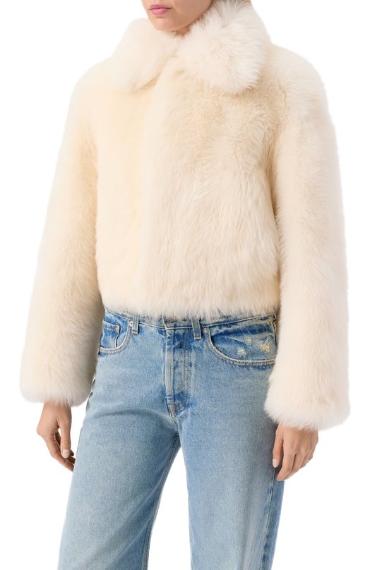 Шуба из овчины Bottega Veneta 835308/V27W0 Кремовый  835308/V27W0 Фото 3