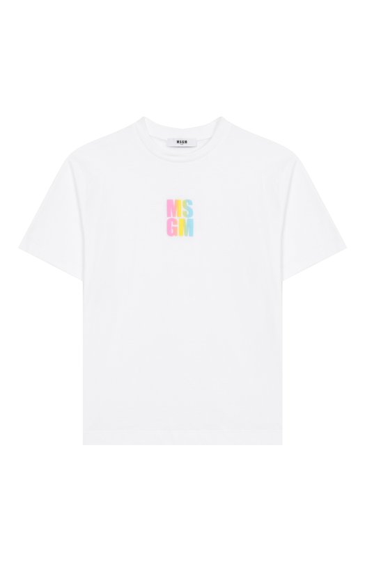 

Хлопковая футболка MSGM kids, Белый