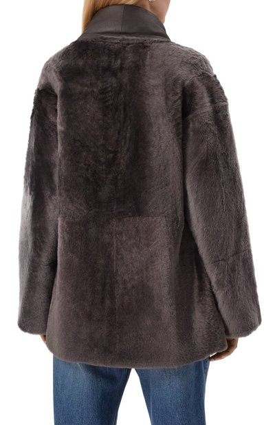 Двусторонняя дубленка из овчины YVES SALOMON, арт. 26WYV60175MERL, фото 4