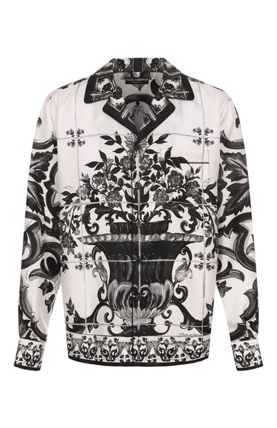 Мужская шелковая рубашка DOLCE & GABBANA, арт. G5IF1T/HI1SV