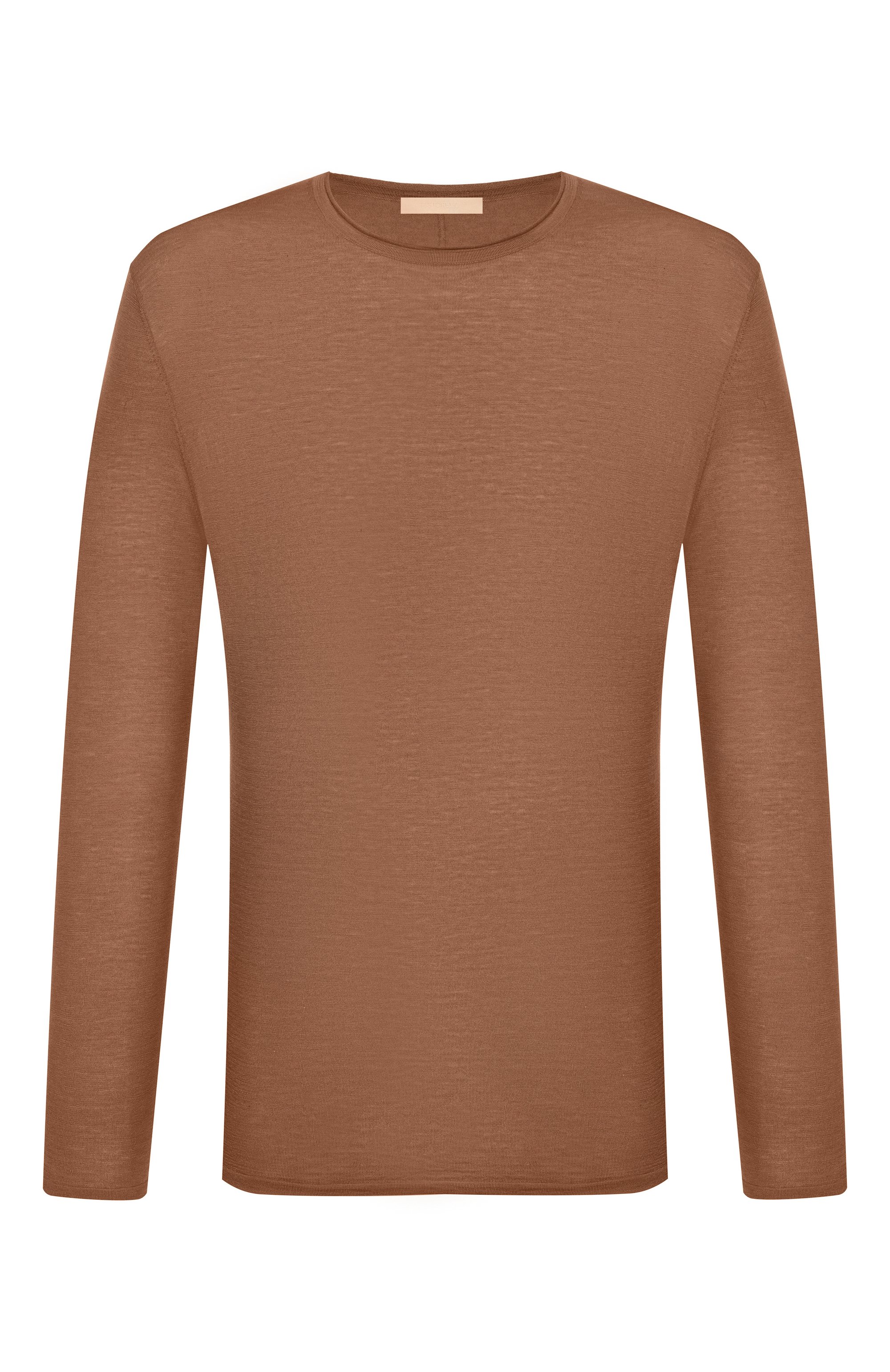 Джемпер из шелка и хлопка 12 STOREEZ коричневого цвета по цене 18000 руб., арт. 137306, фото 1 Джемпер из шелка и хлопка 12 STOREEZ, арт. 137306, фото 1