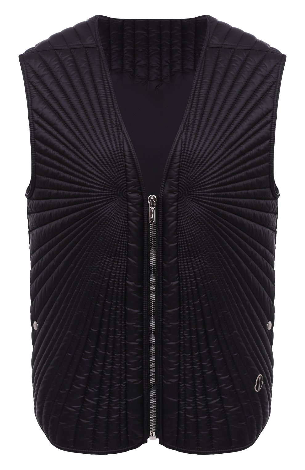 Пуховый жилет moncler + rick owens MONCLER черного цвета по цене 88900 руб., арт. MU20F0011/C0596, фото 1 Пуховый жилет moncler + rick owens MONCLER, арт. MU20F0011/C0596, фото 1
