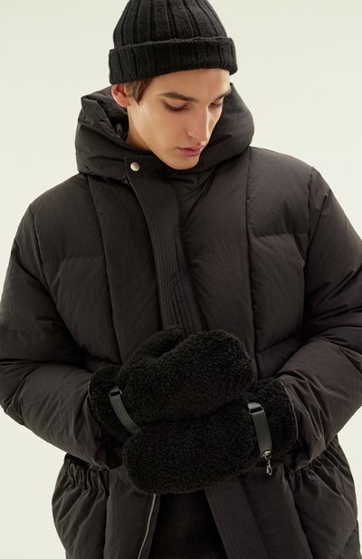 Варежки из овчины ZILLI черного цвета по цене 105500 руб., арт. GL0005M1965VZL005, фото 5 Варежки из овчины ZILLI, арт. GL0005M1965VZL005, фото 5