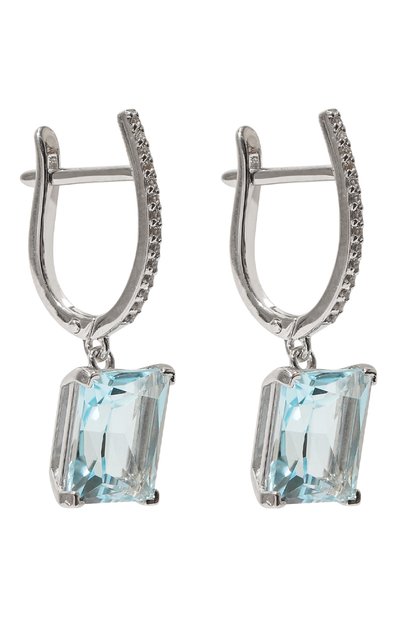 Серьги с голубыми топазами SECRETS JEWELRY, арт. СГТБС00507, фото 3