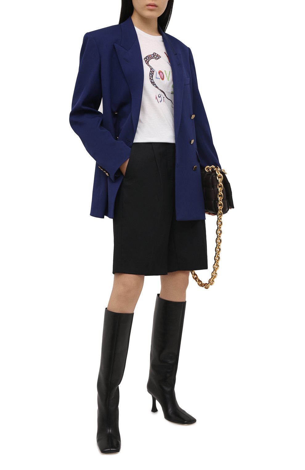 Хлопковая футболка SAINT LAURENT, арт. 614271/YBRR2, фото 2