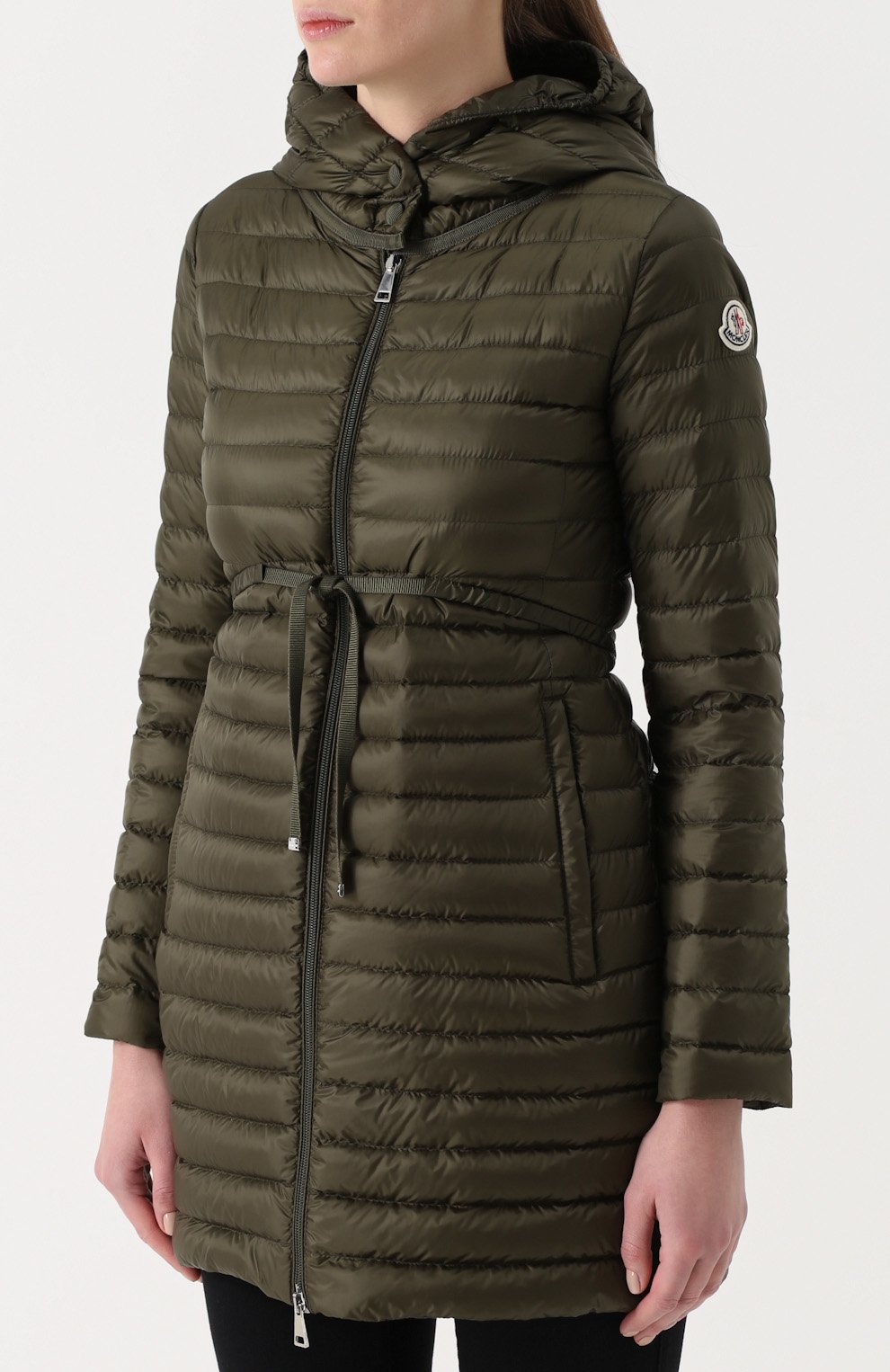 Стеганый приталенный пуховик с капюшоном MONCLER, арт. C1-093-49312-99-53048, фото 3
