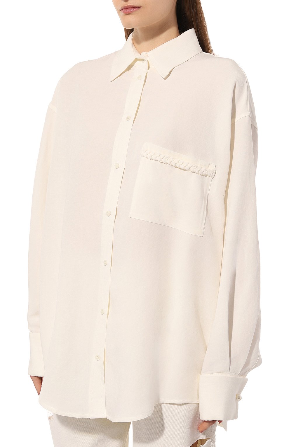 Рубашк�а из вискозы и льна FORTE DEI MARMI COUTURE, арт. 24SF1105-MC, фото 3