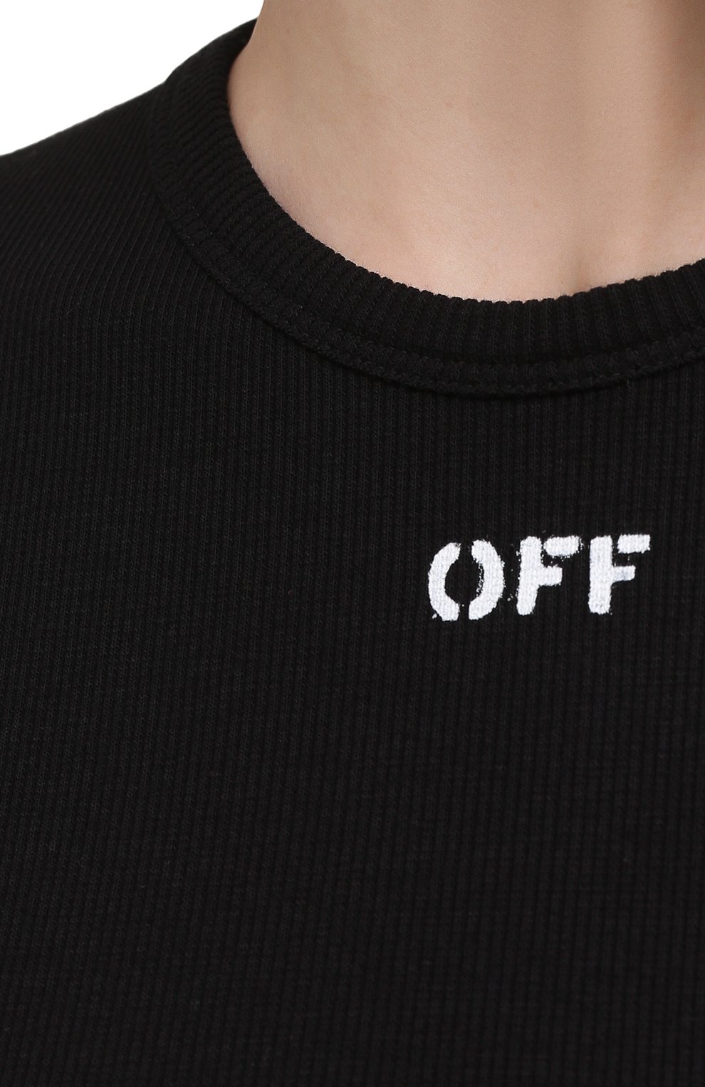Хлопковая футболка OFF-WHITE, арт. 0WAA065S21JER001, фото 5