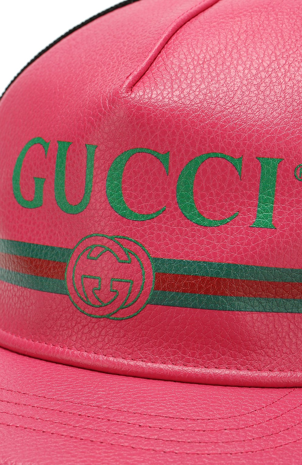 Кожаная кепка с перфорацией и логотипом бренда GUCCI, арт. 426887/4HD93, фото 3