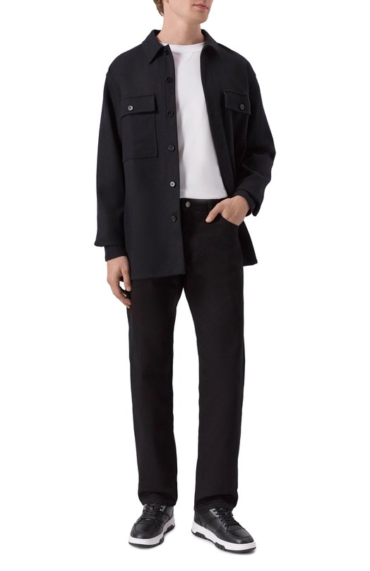 Кожаные кеды MSGM 3940MS604/886 Чёрный  3940MS604/886 Фото 2