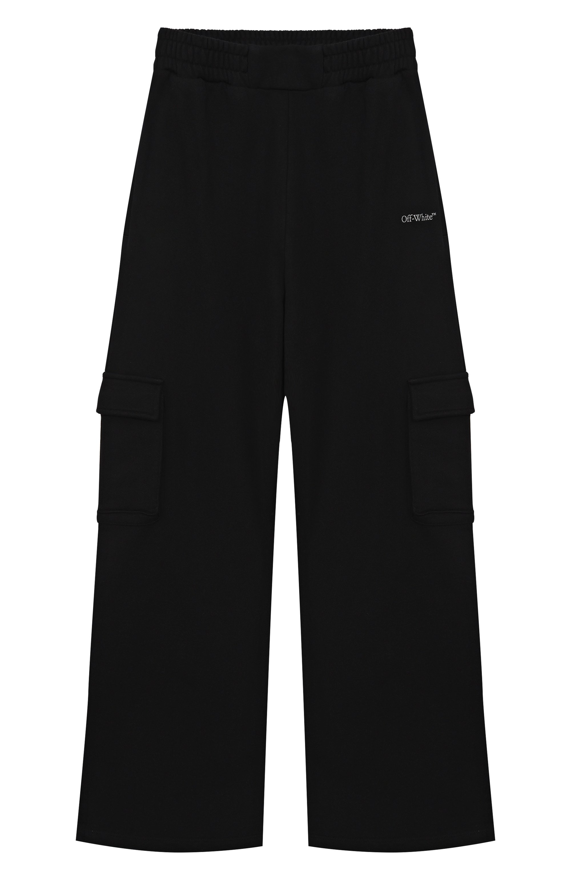 Хлопковые брюки-карго OFF-WHITE черного цвета по цене 29950 руб., арт. 0GCH00BS25FLE001/12+, фото 1 Хлопковые брюки-карго OFF-WHITE, арт. 0GCH00BS25FLE001/12+, фото 1