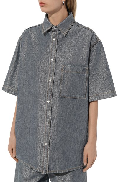 Джинсовая рубашка DARKPARK голубого цвета по цене 69950 руб., арт. WSH14/DBL06W051, фото 3 Джинсовая рубашка DARKPARK, арт. WSH14/DBL06W051, фото 3