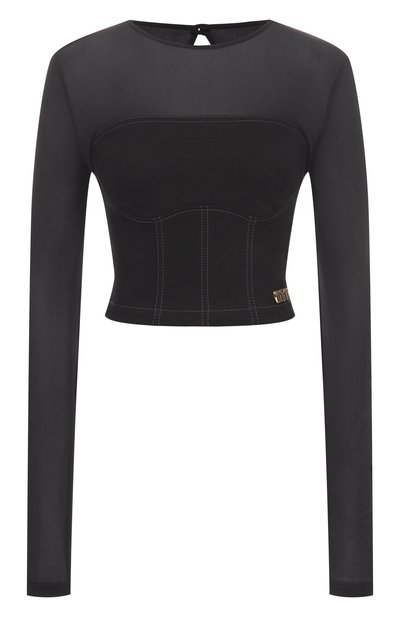 Женский хлопковый топ VERSACE JEANS COUTURE, арт. 79HAM252/DT037Q