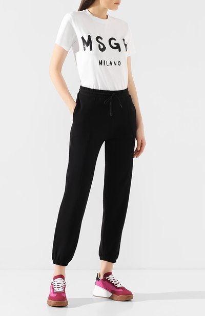 Джоггеры MSGM черного цвета по цене 19600 руб., арт. 2841MDP66 207299, фото 2 Джоггеры MSGM, арт. 2841MDP66 207299, фото 2