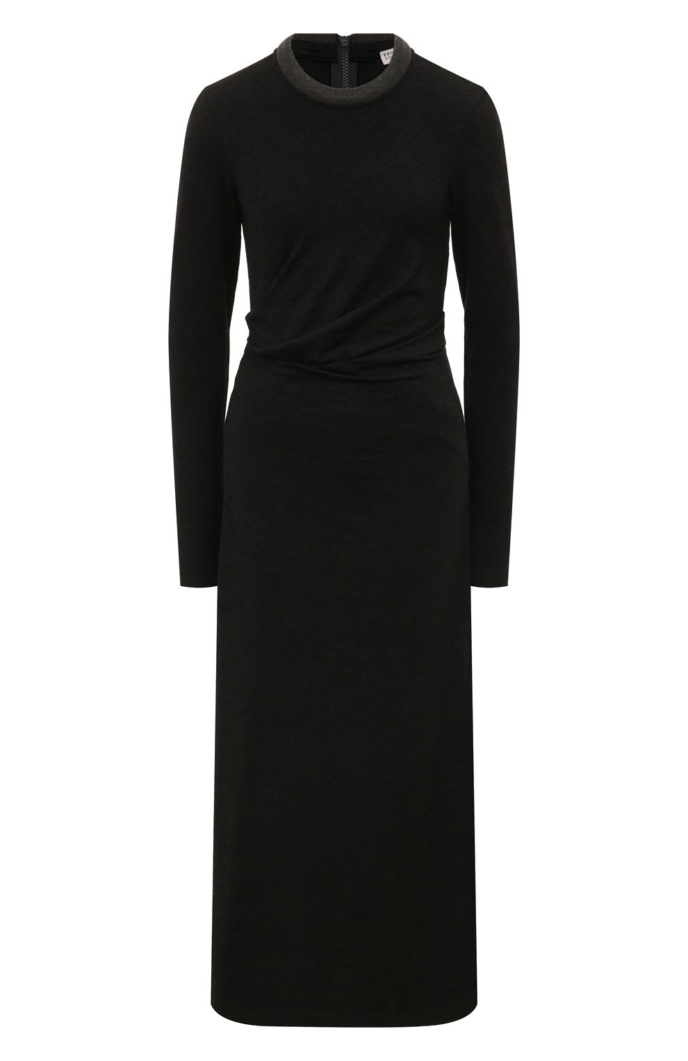 Шерстяное платье BRUNELLO CUCINELLI черного цвета по цене 351500 руб., арт. MPR25AHR33, фото 1 Шерстяное платье BRUNELLO CUCINELLI, арт. MPR25AHR33, фото 1