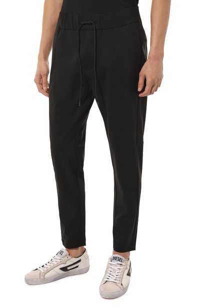 Хлопковые брюки KAZUYUKI KUMAGAI черного цвета по цене 48650 руб., арт. AP22-009, фото 3 Хлопковые брюки KAZUYUKI KUMAGAI, арт. AP22-009, фото 3