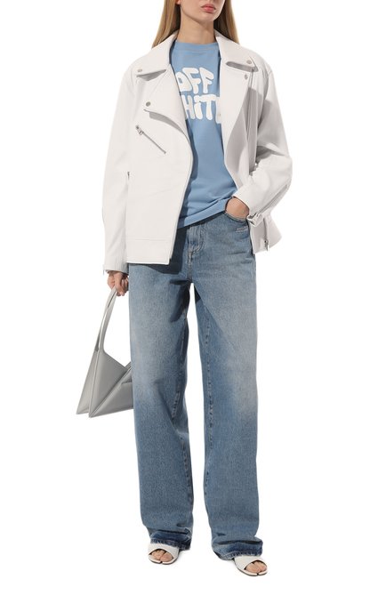 Женская хлопковая футболка OFF-WHITE, арт. OWAA089S23JER0174001