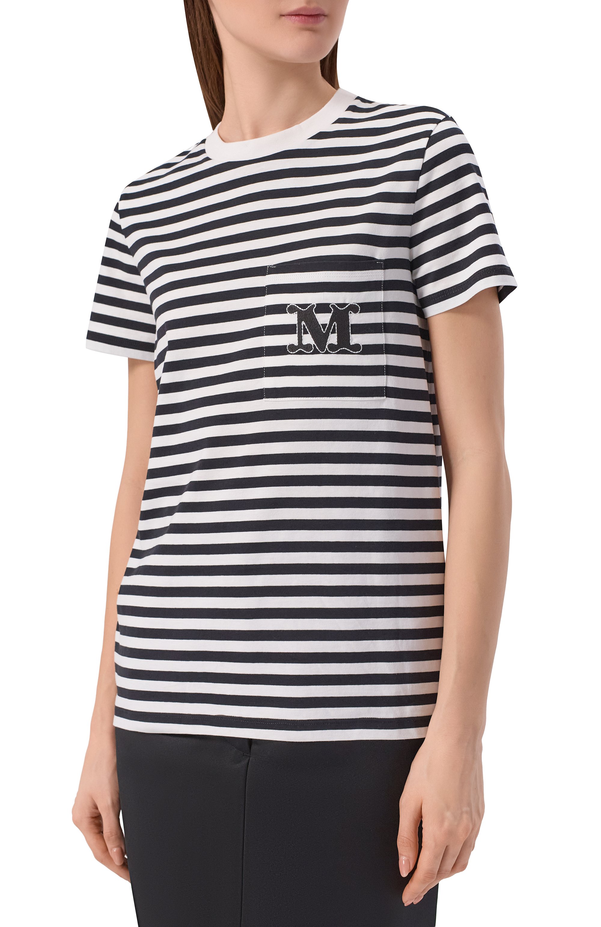 Хлопковая футболка MAX MARA, арт. MXM0B0LI, фото 3